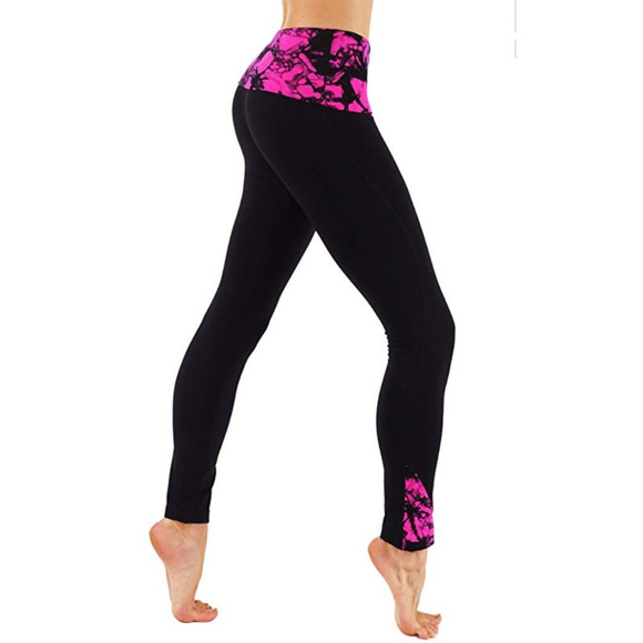Yoga Tummy Control High Waisted Workout leggings - Picture 2 of 5